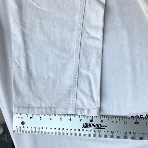 Lane Bryant Crop Genius Fit Women Denim Straight Leg Jeans size 20, White - Picture 6 of 12